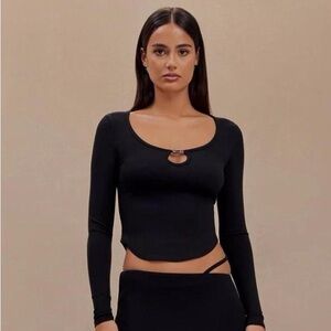 Meshki Natalia Modal Buckle Top